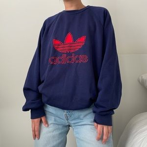 ‼️SOLD‼️Vintage Adidas Trefoil Crewneck